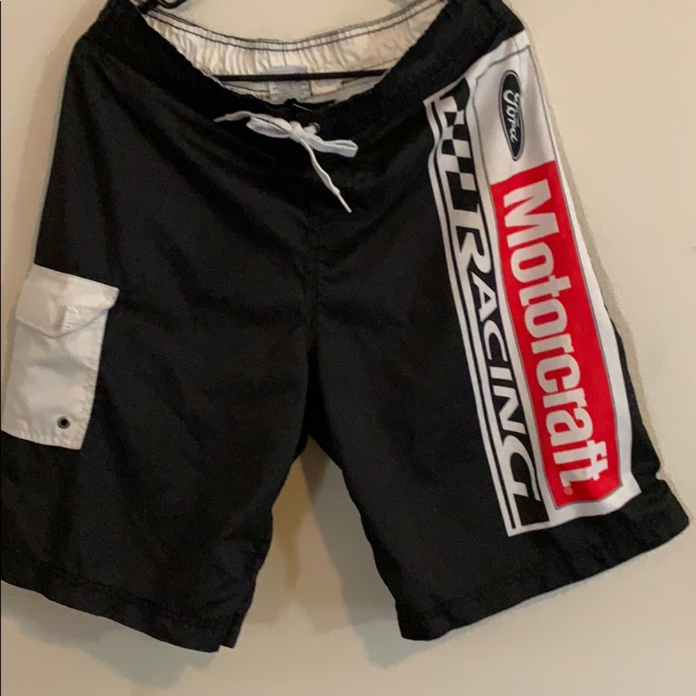 Ford racing swim trunks